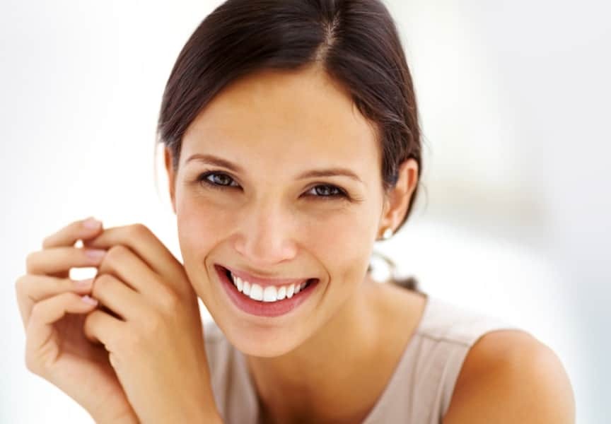 Woman smiling